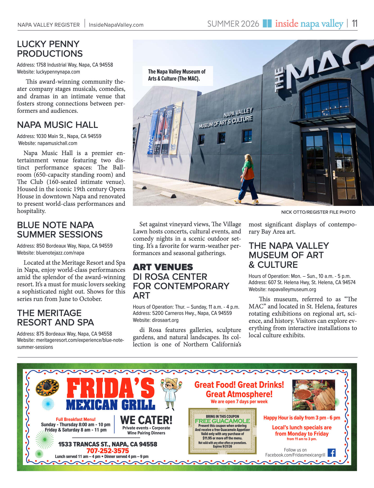 Inside Napa Valley Summer 2026 - page 11