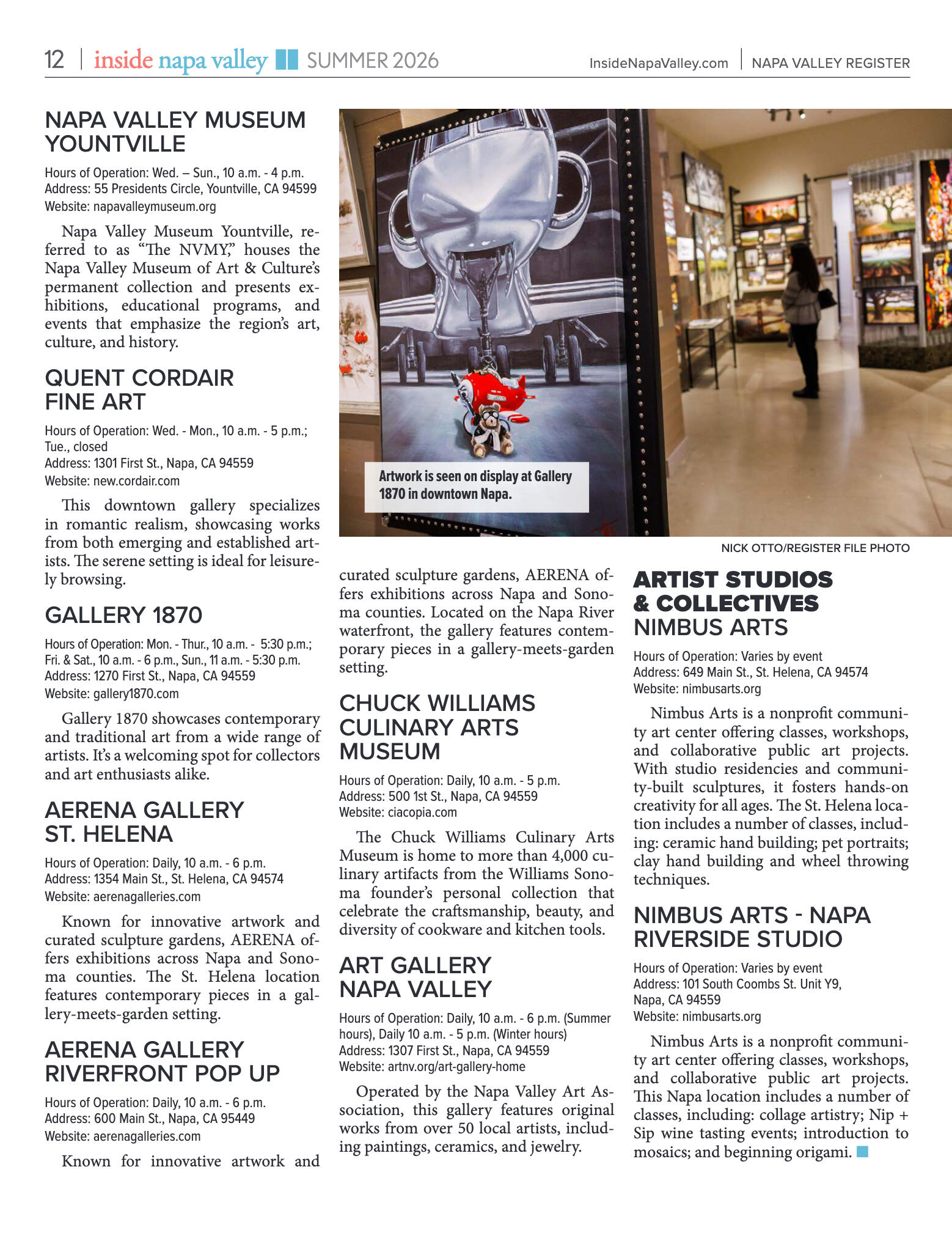 Inside Napa Valley Summer 2026 - page 12
