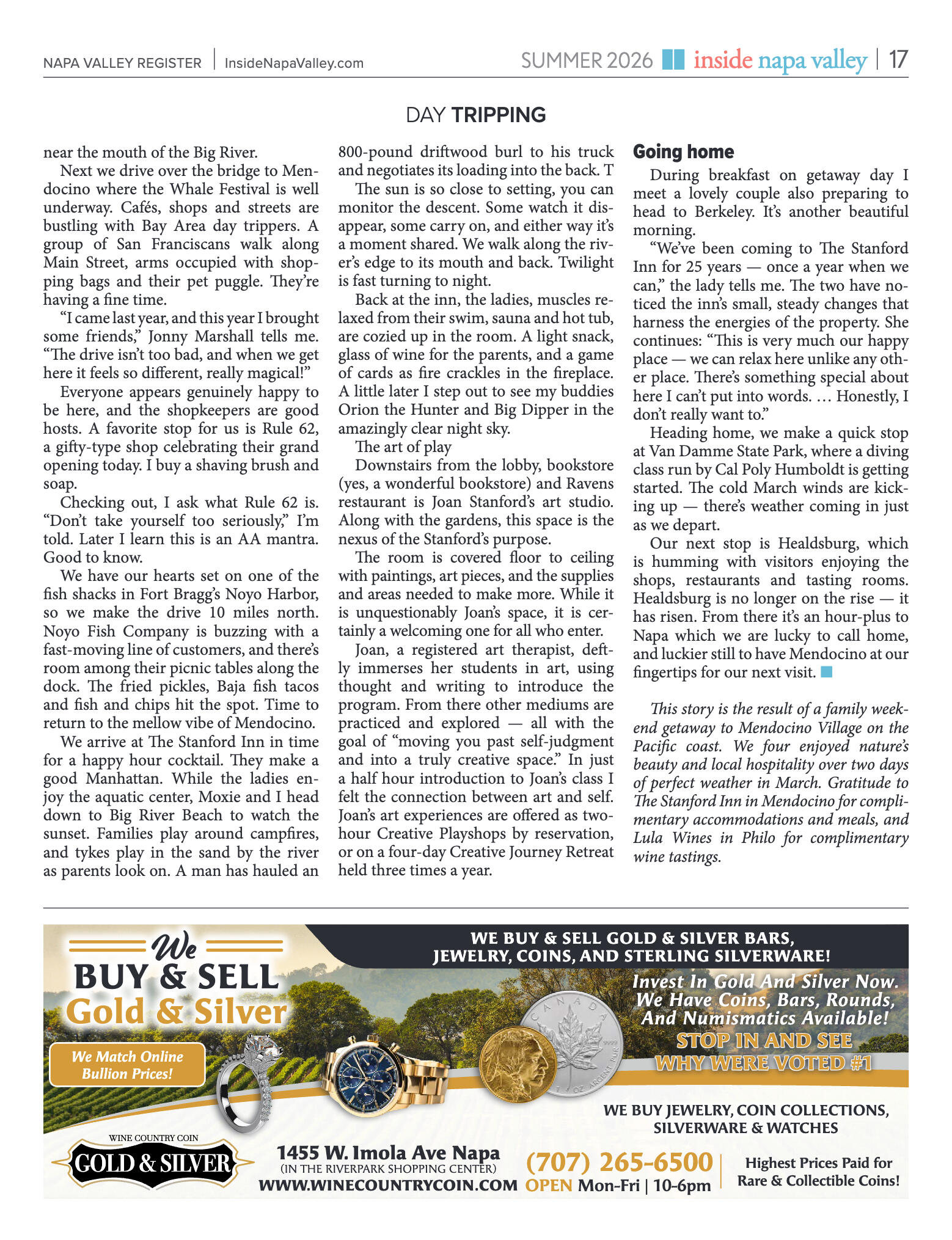 Inside Napa Valley Summer 2026 - page 17