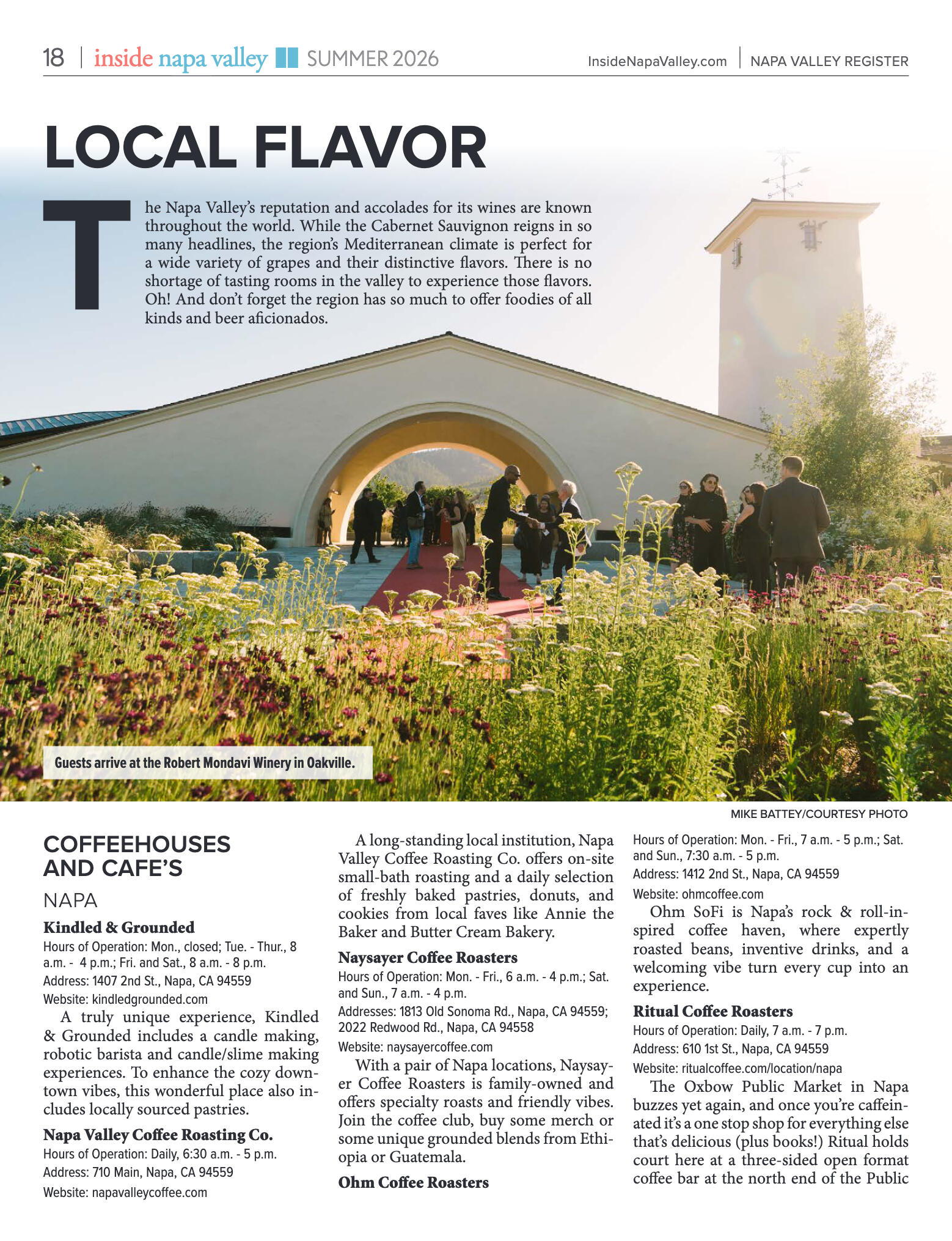 Inside Napa Valley Summer 2026 - page 18
