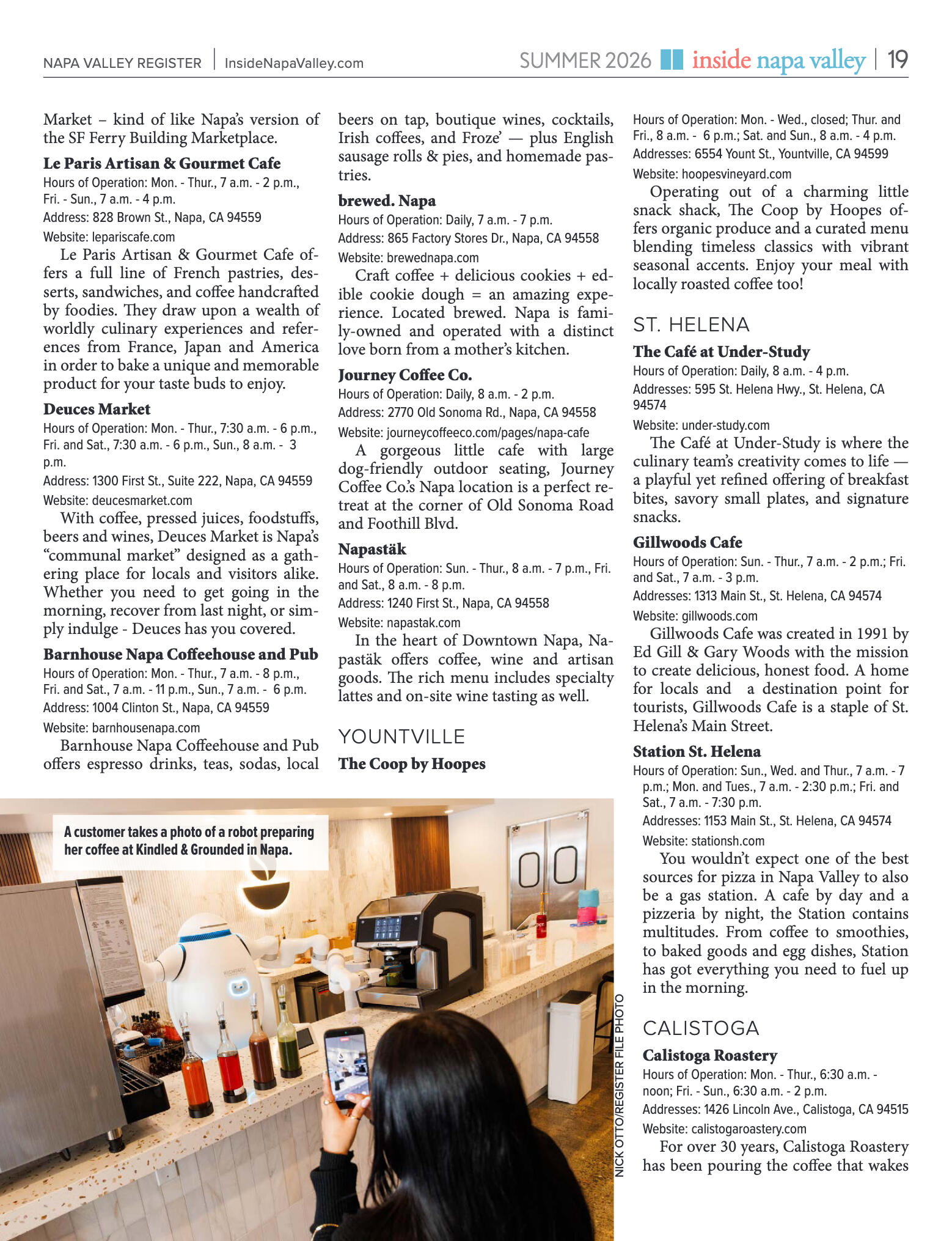 Inside Napa Valley Summer 2026 - page 19