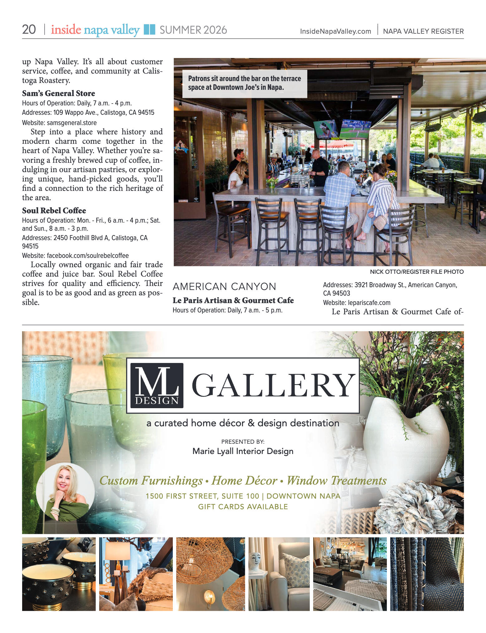 Inside Napa Valley Summer 2026 - page 20