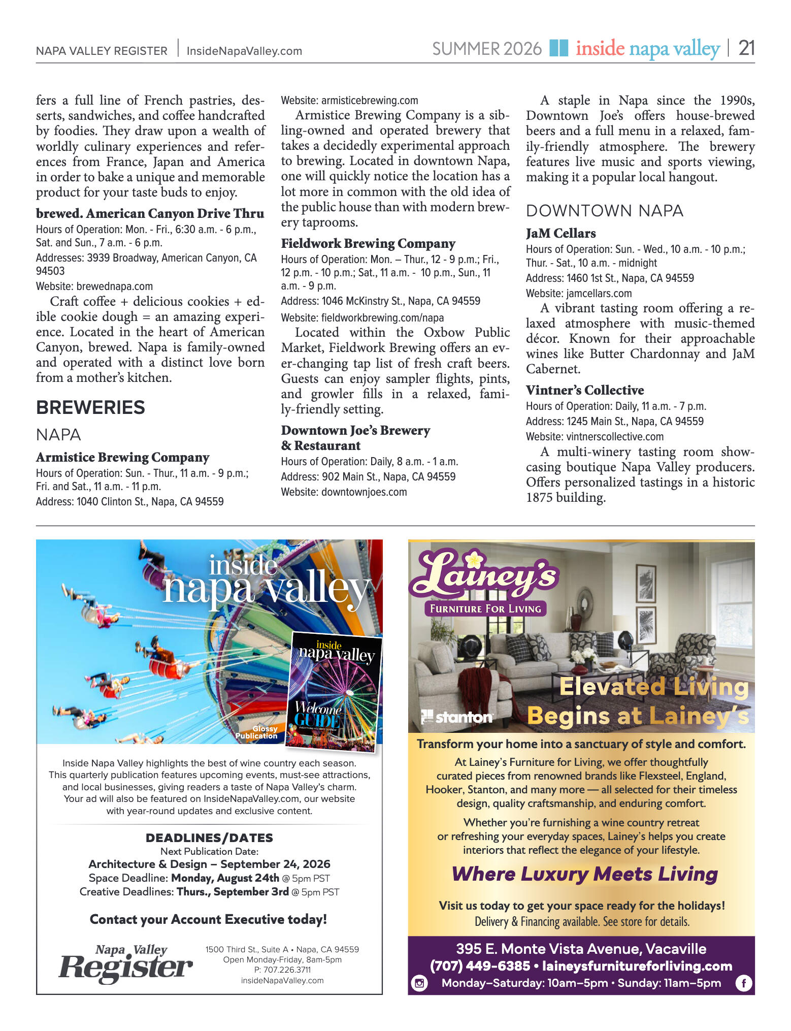 Inside Napa Valley Summer 2026 - page 21