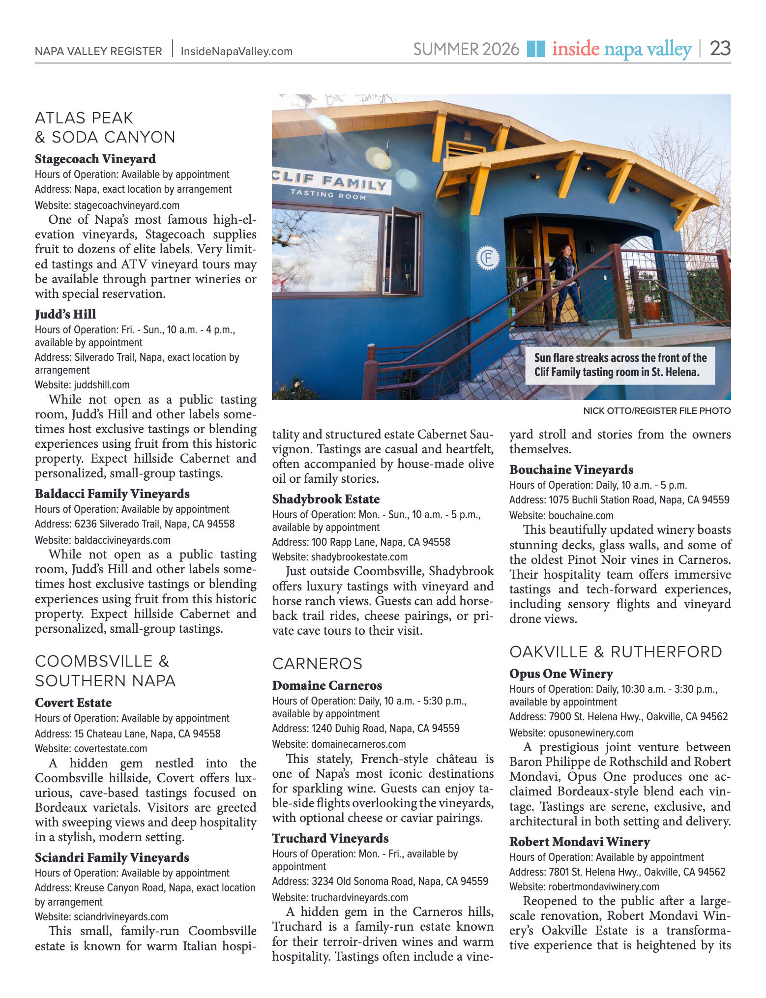 Inside Napa Valley Summer 2026 - page 23