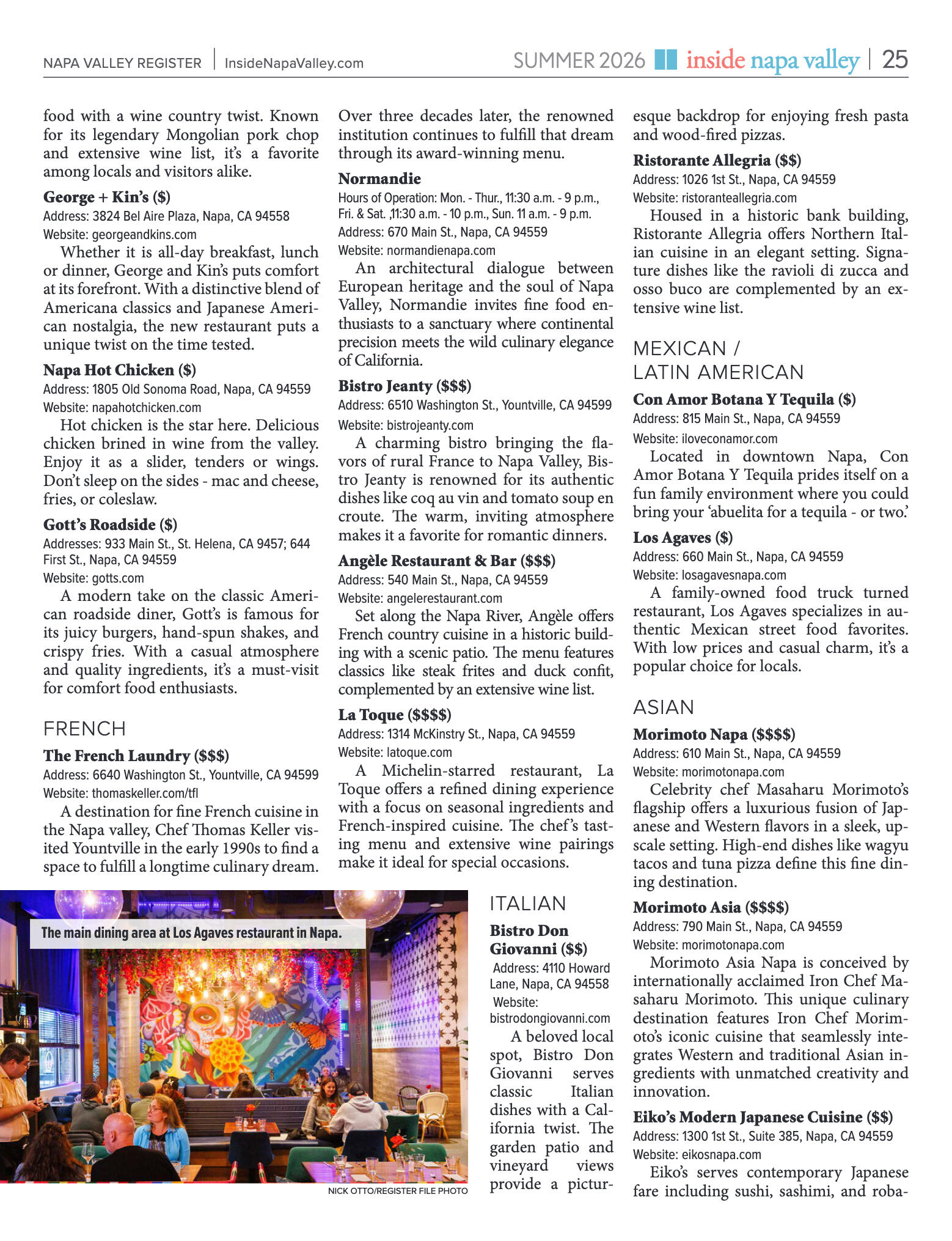Inside Napa Valley Summer 2026 - page 25