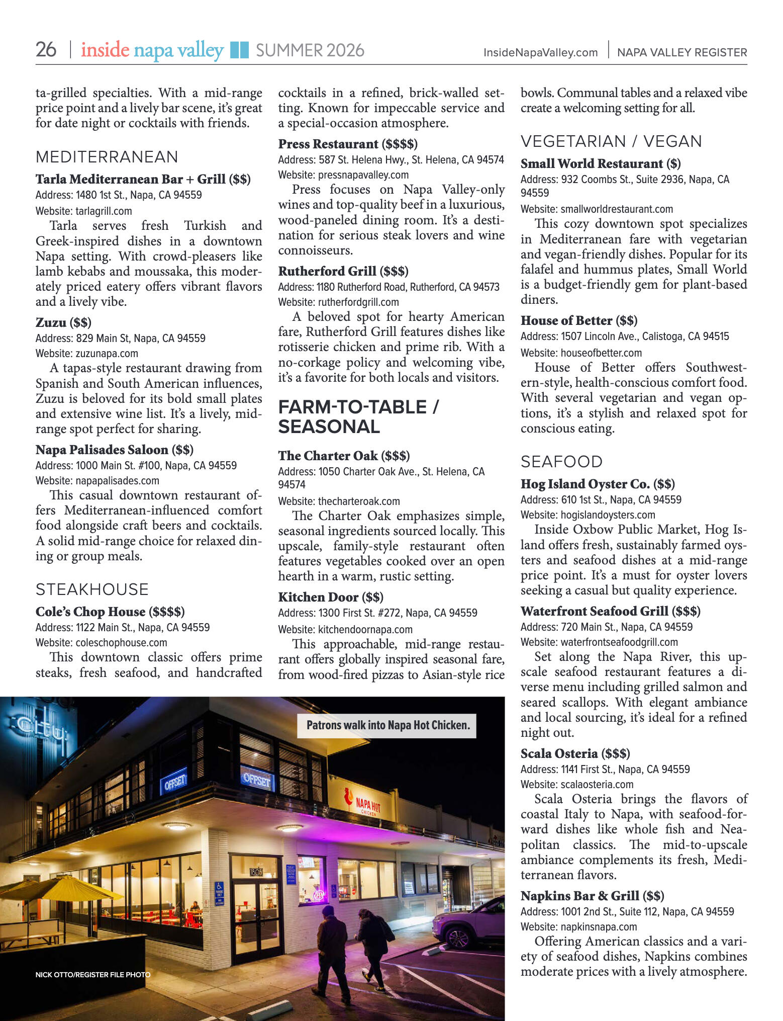 Inside Napa Valley Summer 2026 - page 26