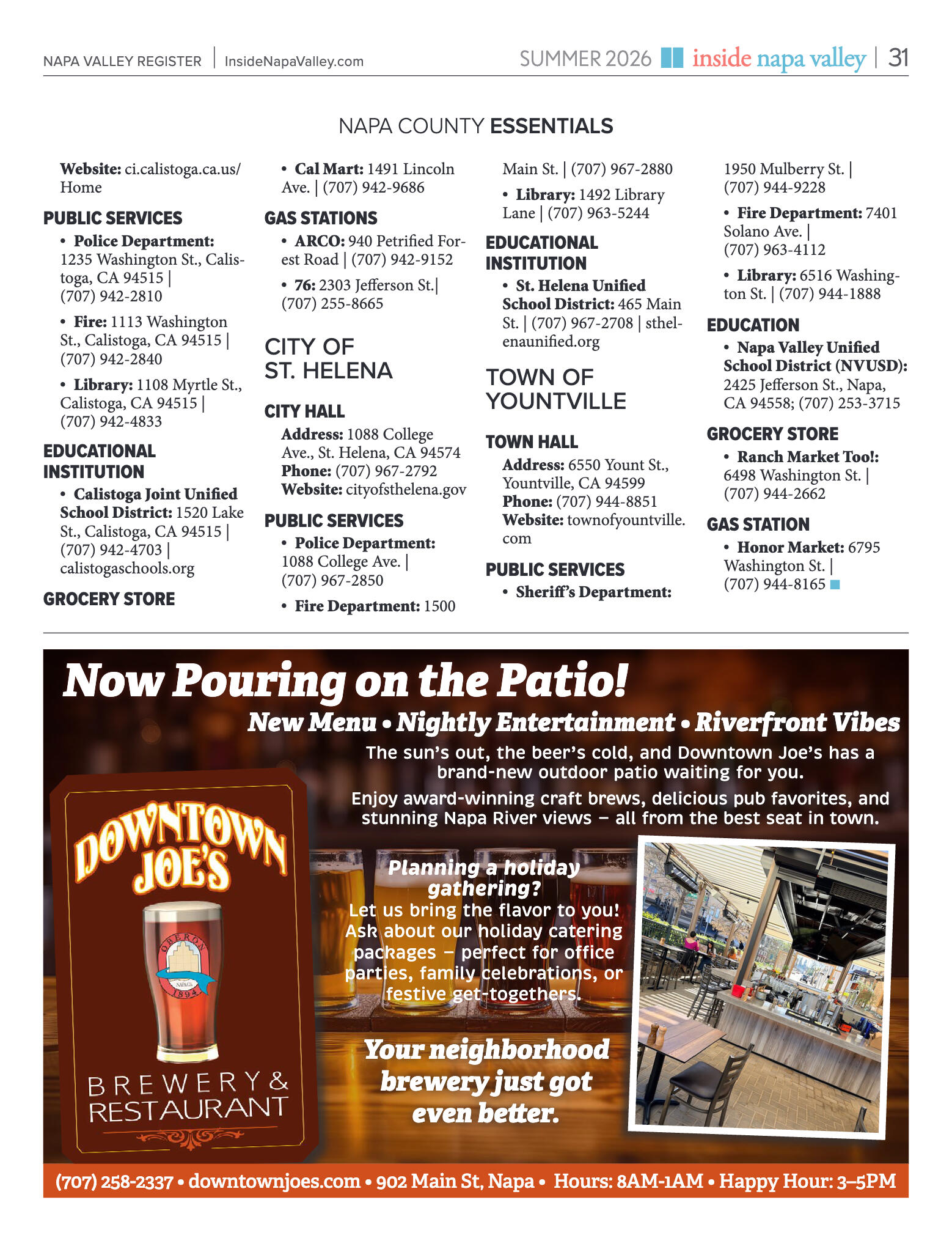 Inside Napa Valley Summer 2026 - page 31