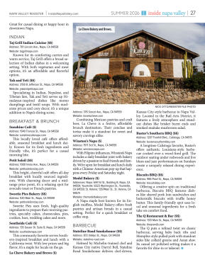 Inside Napa Valley Summer 2026 - page 27