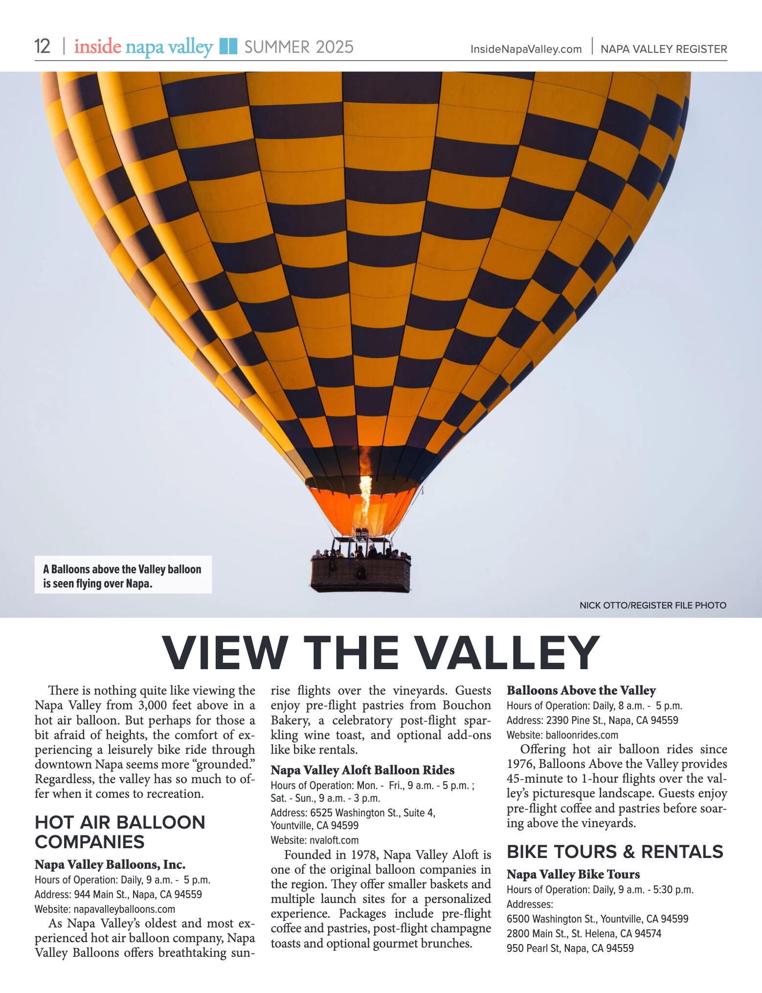 Inside Napa Valley Summer 2025 - page 12
