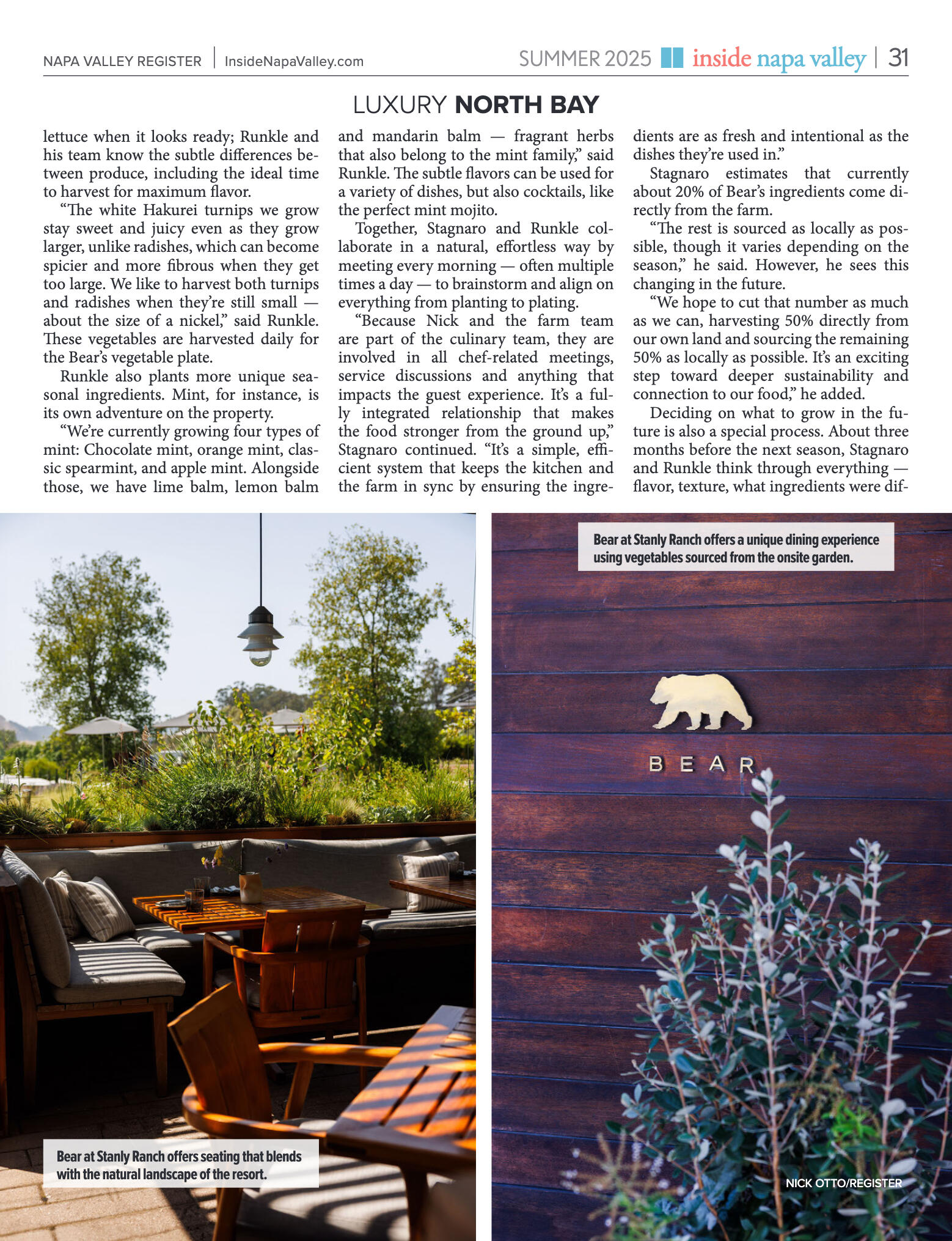 Inside Napa Valley Summer 2025 - page 31