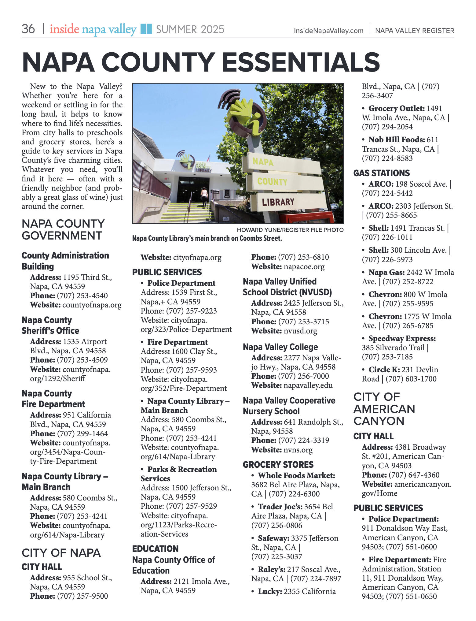 Inside Napa Valley Summer 2025 - page 36