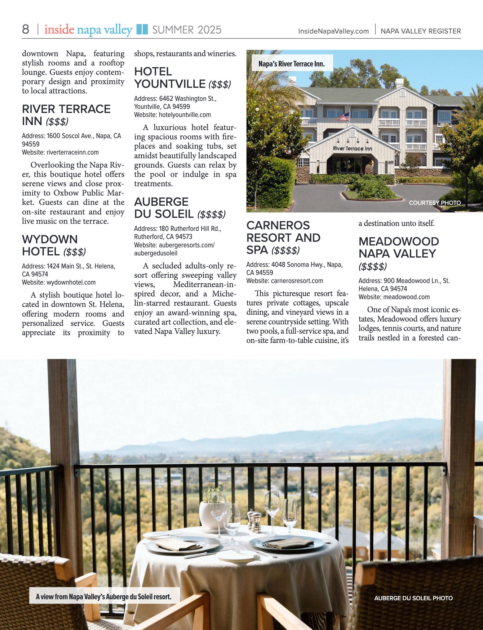 Inside Napa Valley Summer 2025 - page 8