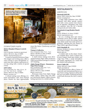 Inside Napa Valley Summer 2025 - page 22