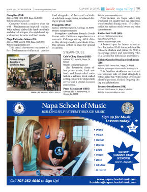 Inside Napa Valley Summer 2025 - page 25