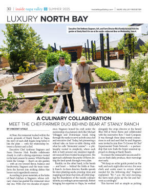 Inside Napa Valley Summer 2025 - page 30