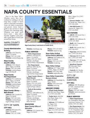 Inside Napa Valley Summer 2025 - page 36