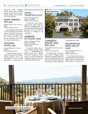Inside Napa Valley Summer 2025 - page 8