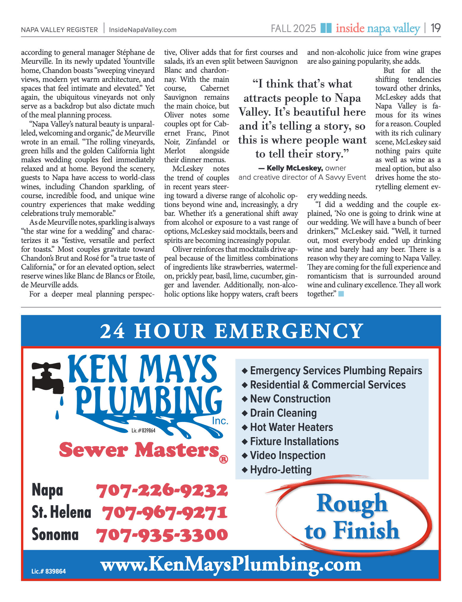 Inside Napa Valley Fall 2025 - page 19