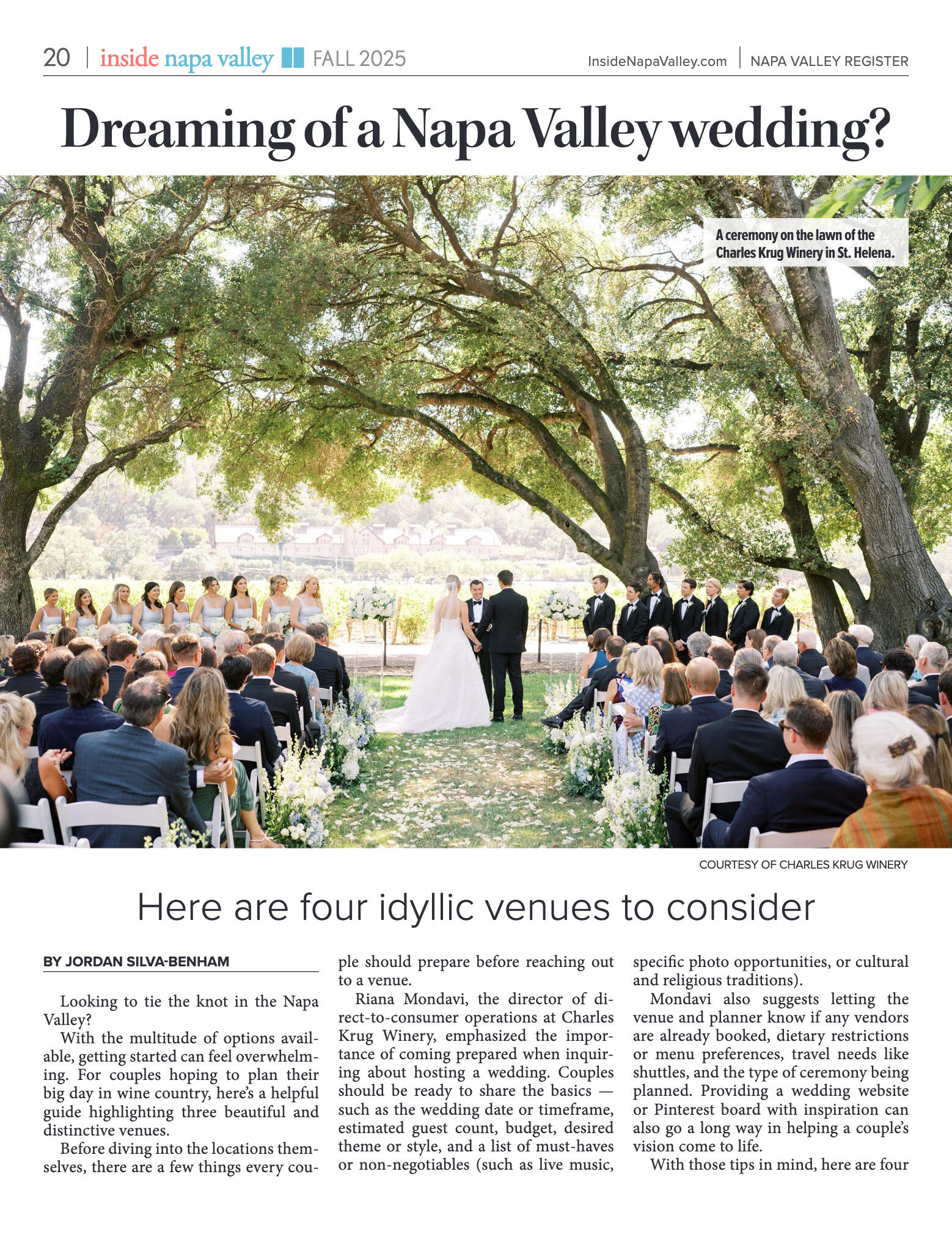 Inside Napa Valley Fall 2025 - page 20