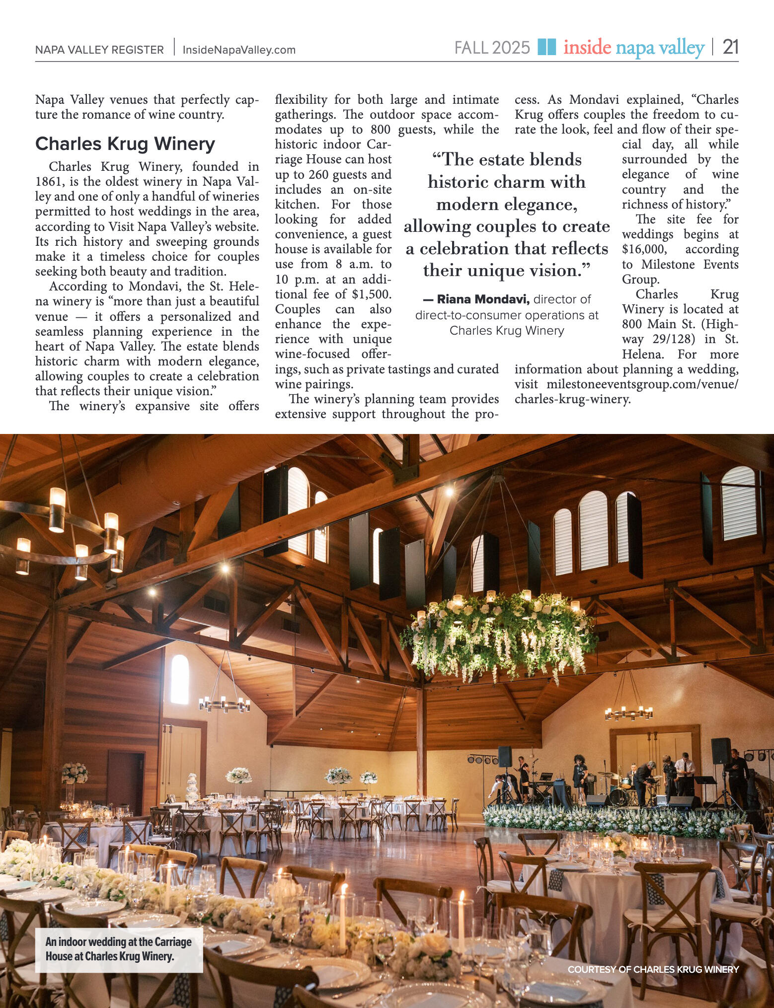 Inside Napa Valley Fall 2025 - page 21