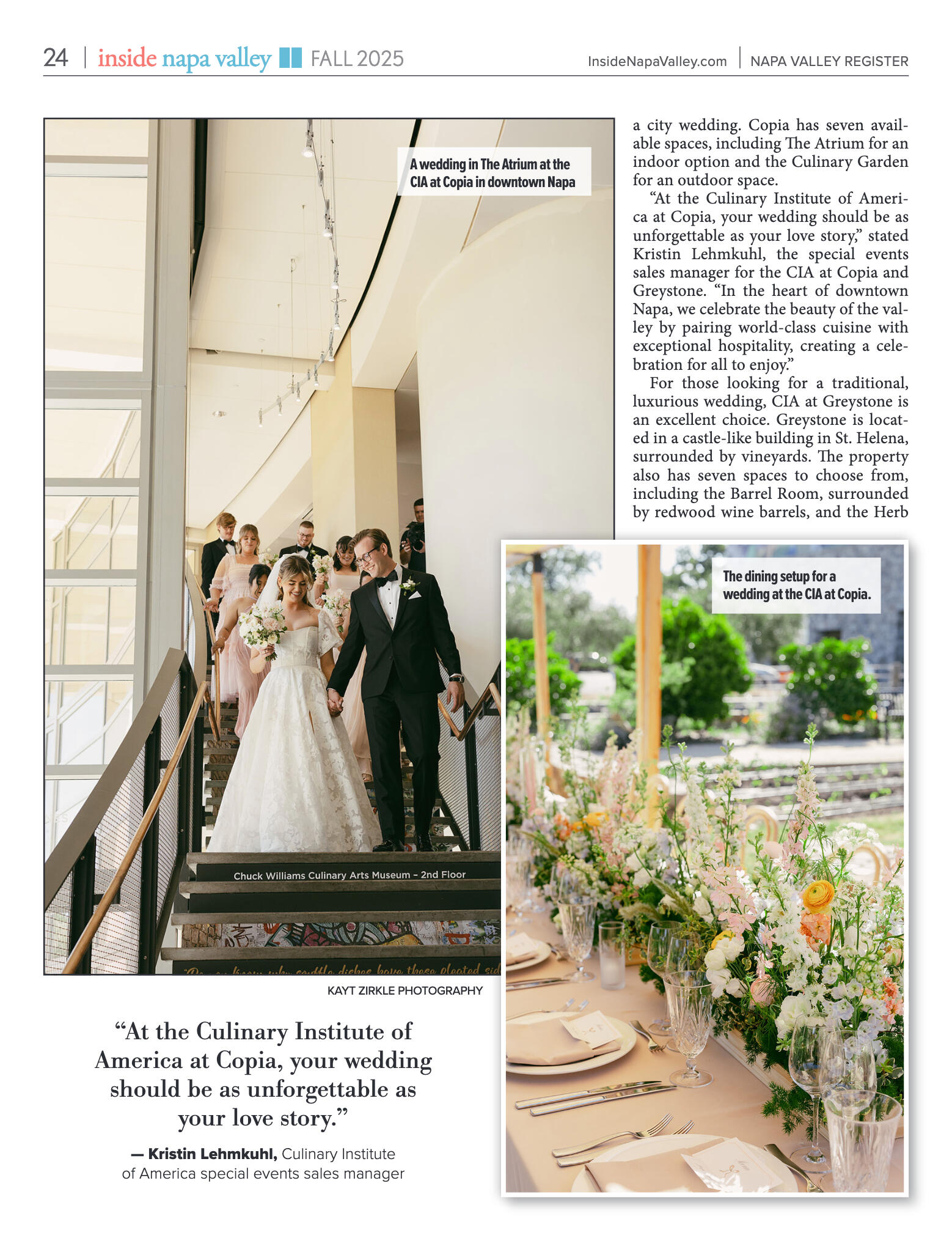 Inside Napa Valley Fall 2025 - page 24
