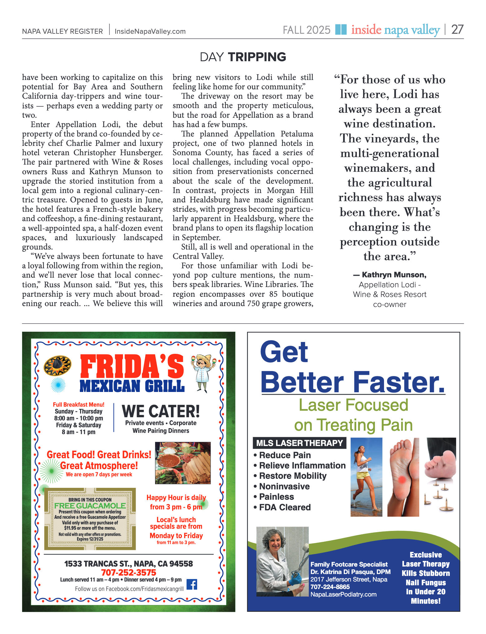 Inside Napa Valley Fall 2025 - page 27