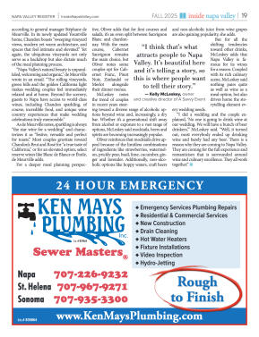 Inside Napa Valley Fall 2025 - page 19