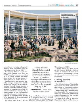 Inside Napa Valley Fall 2025 - page 23