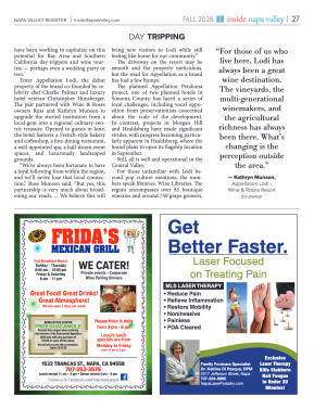 Inside Napa Valley Fall 2025 - page 27