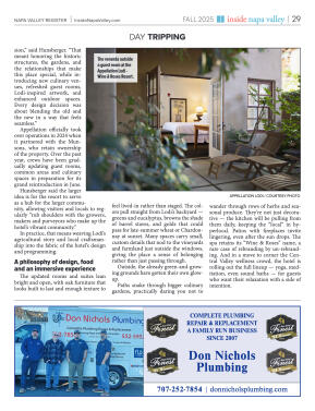 Inside Napa Valley Fall 2025 - page 29