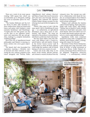 Inside Napa Valley Fall 2025 - page 30