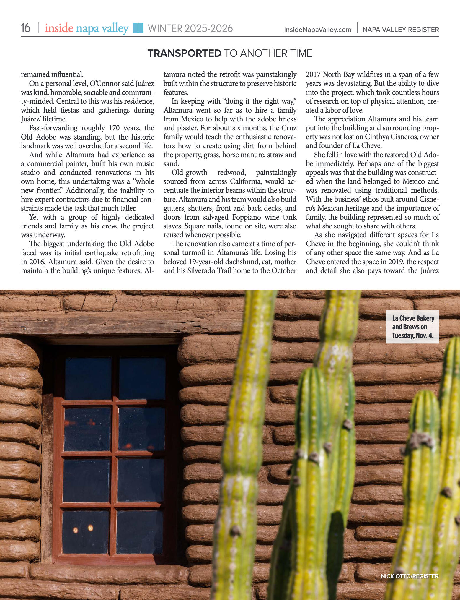 Inside Napa Valley Winter 2025 - page 16