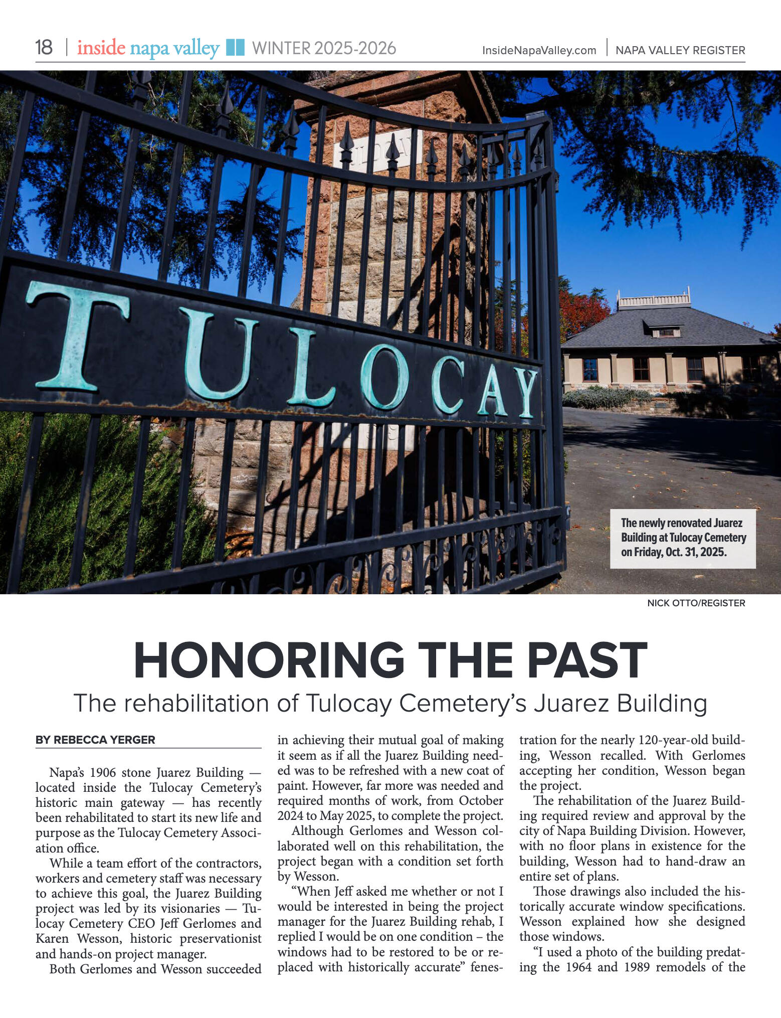 Inside Napa Valley Winter 2025 - page 18