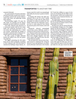Inside Napa Valley Winter 2025 - page 16