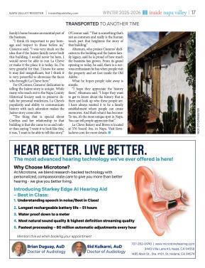 Inside Napa Valley Winter 2025 - page 17