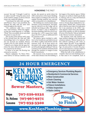 Inside Napa Valley Winter 2025 - page 21