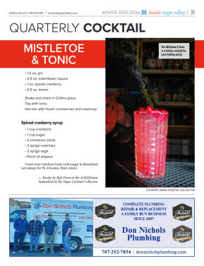 Inside Napa Valley Winter 2025 - page 31