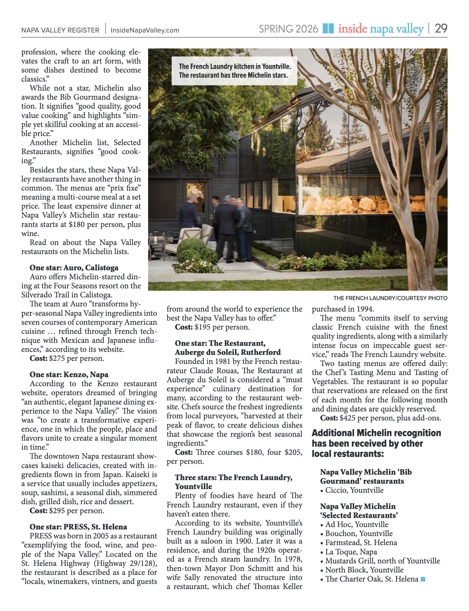 Inside Napa Valley Spring 2026 - page 29