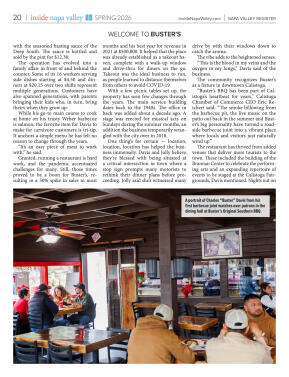 Inside Napa Valley Spring 2026 - page 20