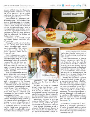 Inside Napa Valley Spring 2026 - page 23